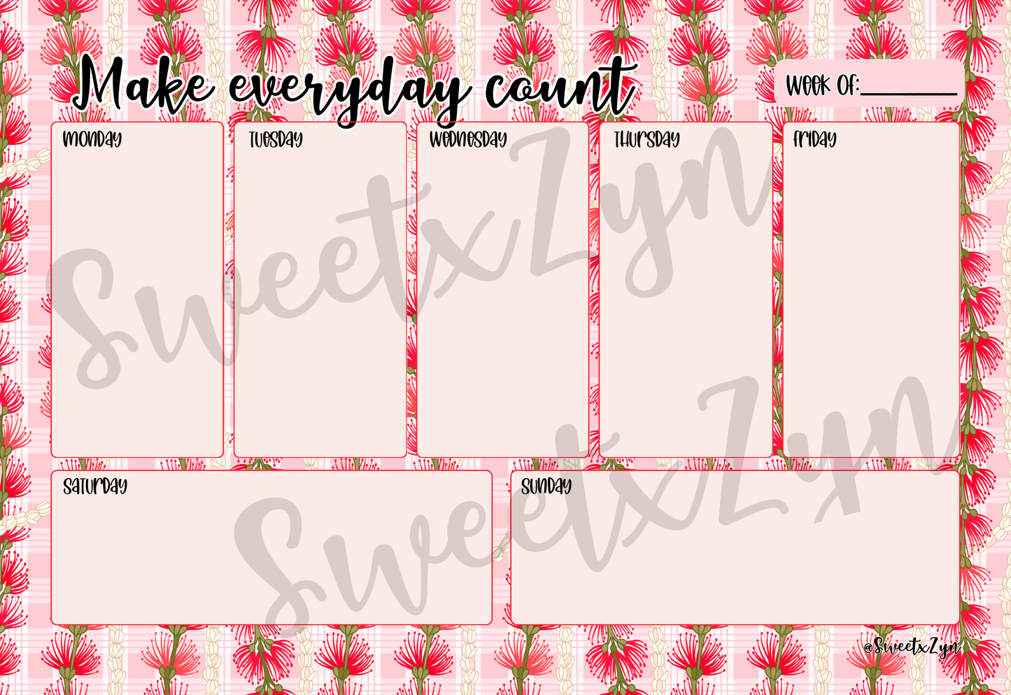 Weekly Notepads NOT STICKY