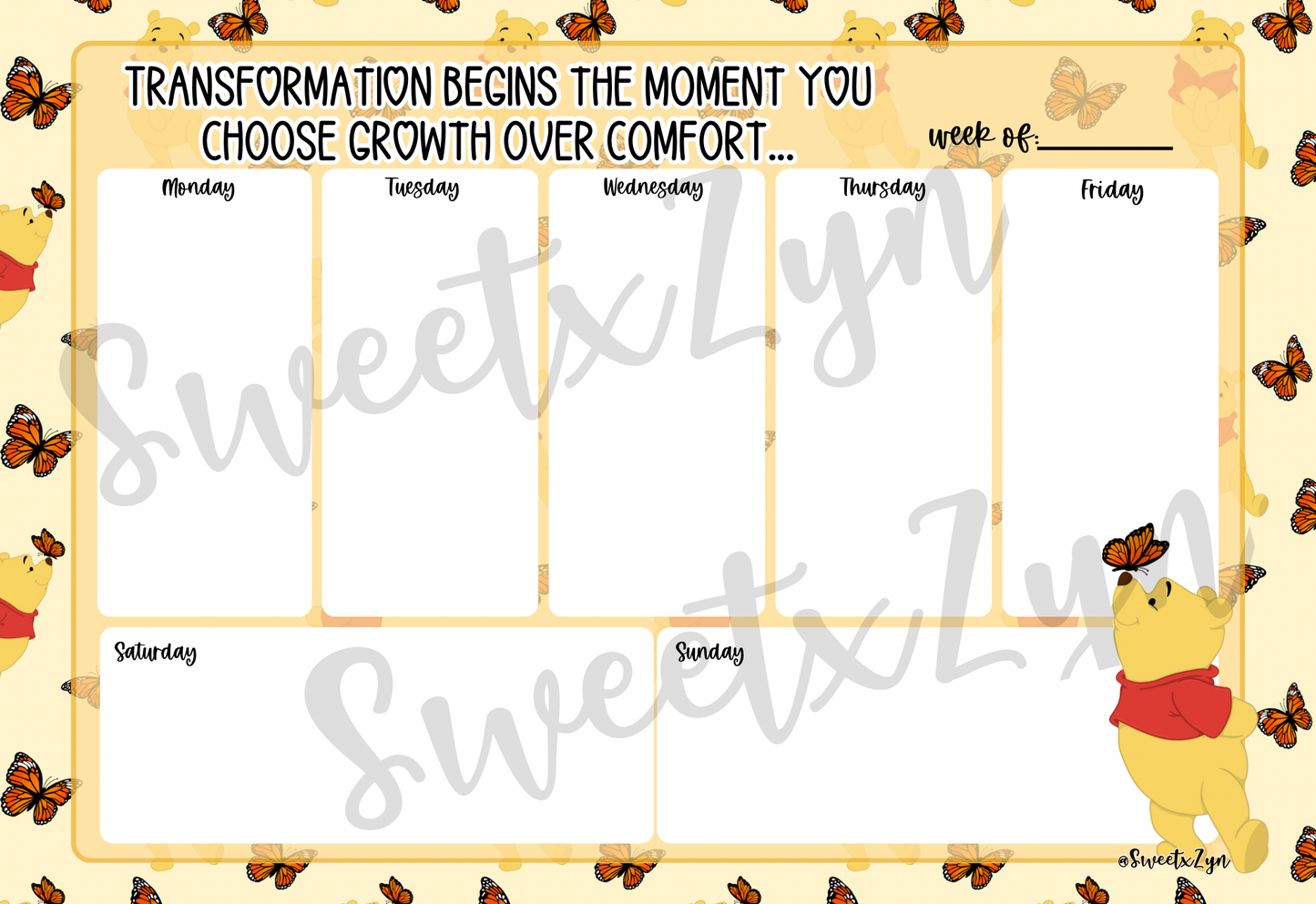 Weekly Notepads NOT STICKY