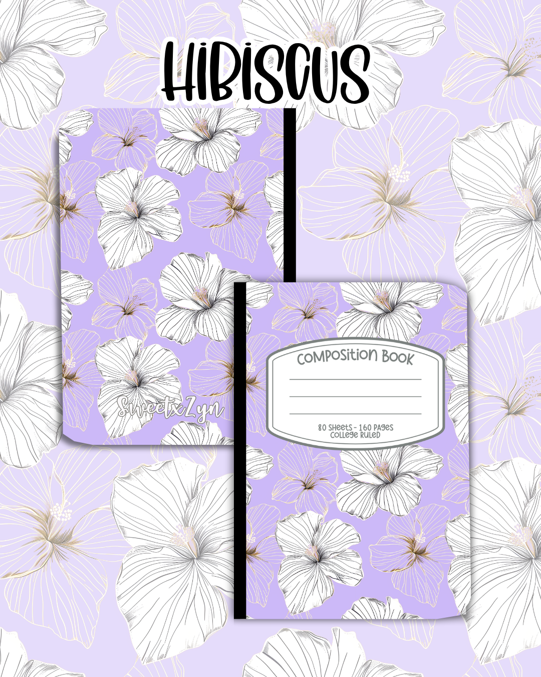 Hibiscus Composition Book
