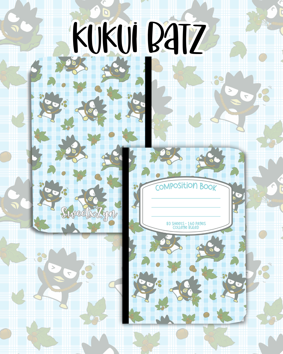Kukui Batz KBC Collab Composition Book