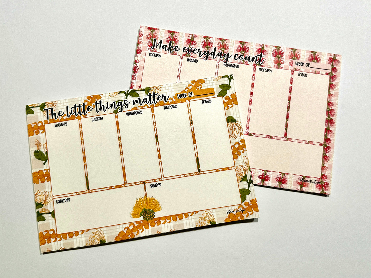 Weekly Notepads NOT STICKY