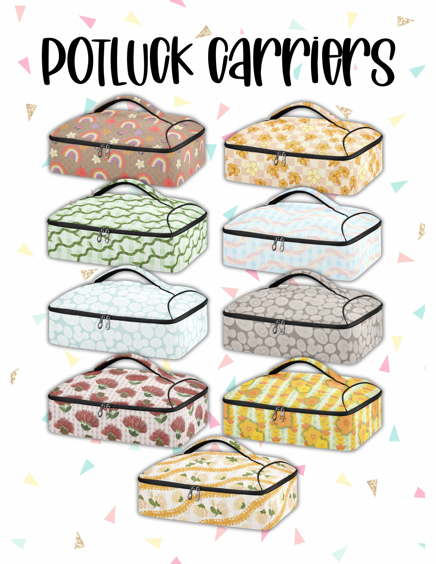 Potluck Carriers (ALL DESIGNS)