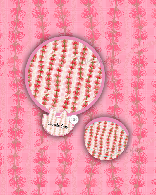 Lehua Palaka Pocket Fan