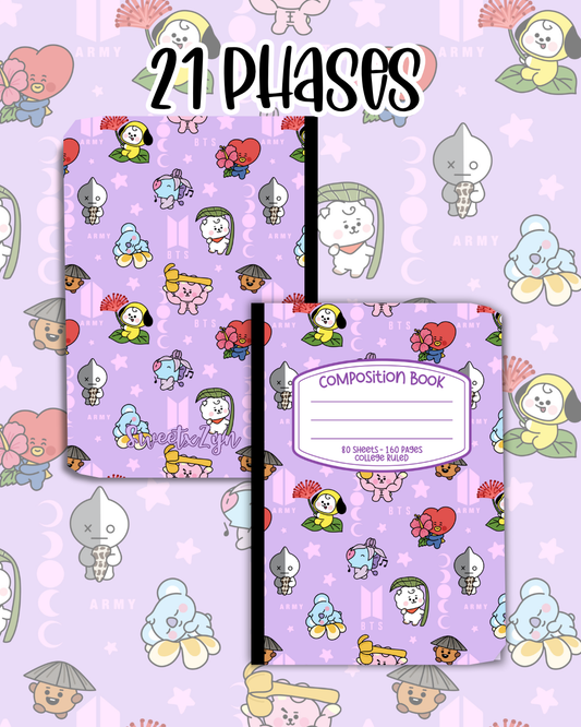 21 Phases Composition Book